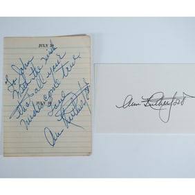 2 Ann Rutherford Autographs