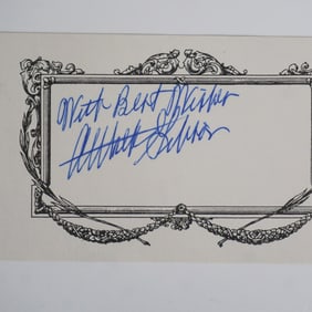 Althea Gibson Signed Card with Certificate of Authenticity