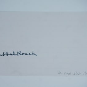 Hal Roach Signed Card
