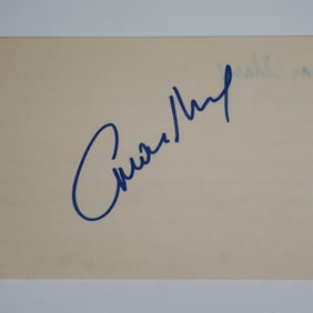 Omar Sharif Autographed Card