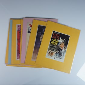 11pc Vintage Lobby Card Collection, Classic Hollywood Films, Reproduction