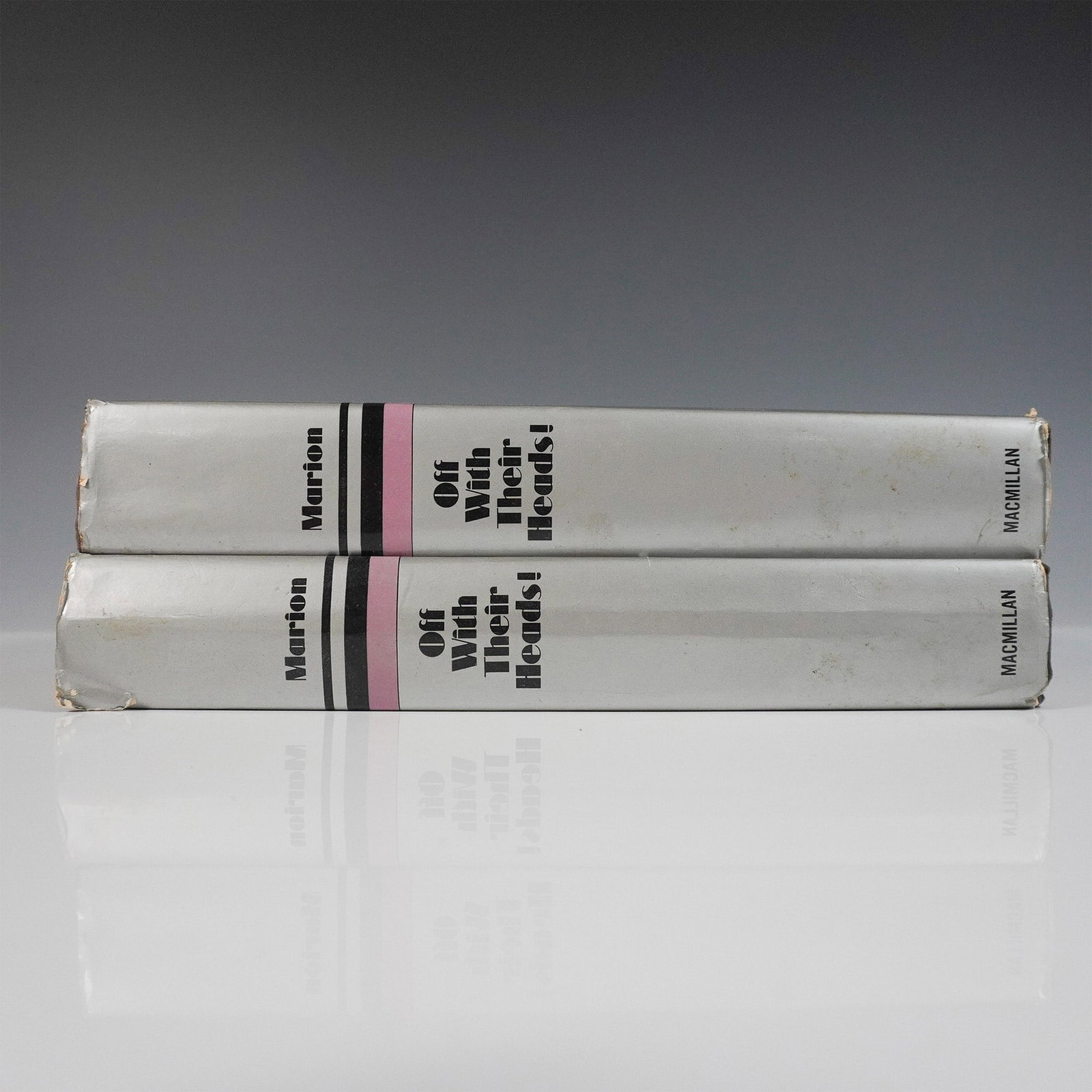 2 Frances Marion Hardcover Books, Off With Their Heads: Two hardcover copies of Off With Their Heads! by Frances Marion, published by The Macmillan Company (New York, 1972). This memoir by the legendary screenwriter provides a first-hand account of Hollywo