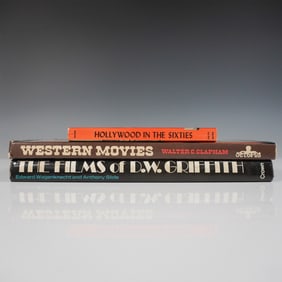 3 Vintage Film History Books, Westerns, Hollywood & D.W. Griffith