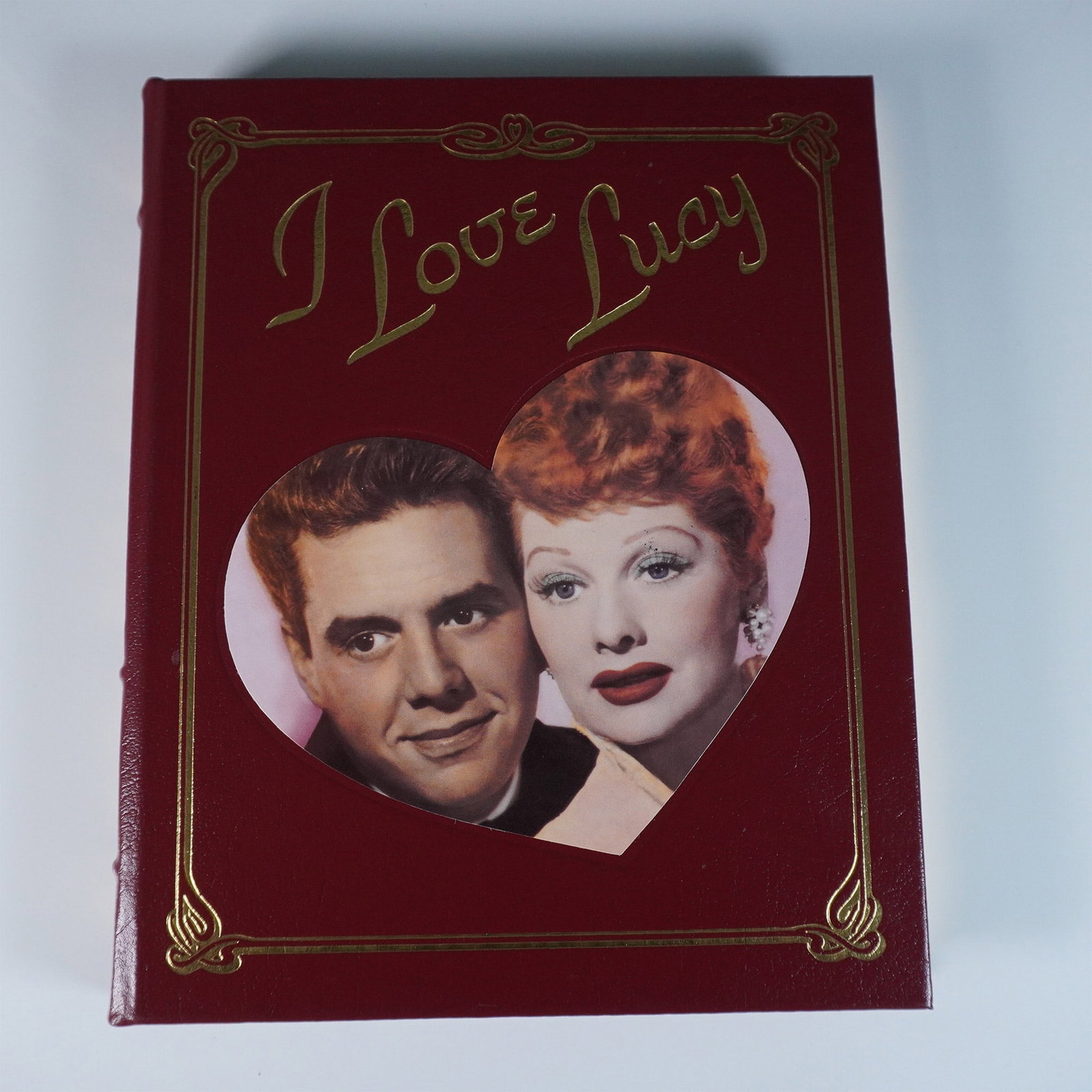 I Love Lucy Hardcover Book, Citadel Press: This I Love Lucy commemorative hardcover book, published by Citadel Press in 1995, is a tribute to the beloved television show starring Lucille Ball and Desi Arnaz. Featuring a red leatherette cover w
