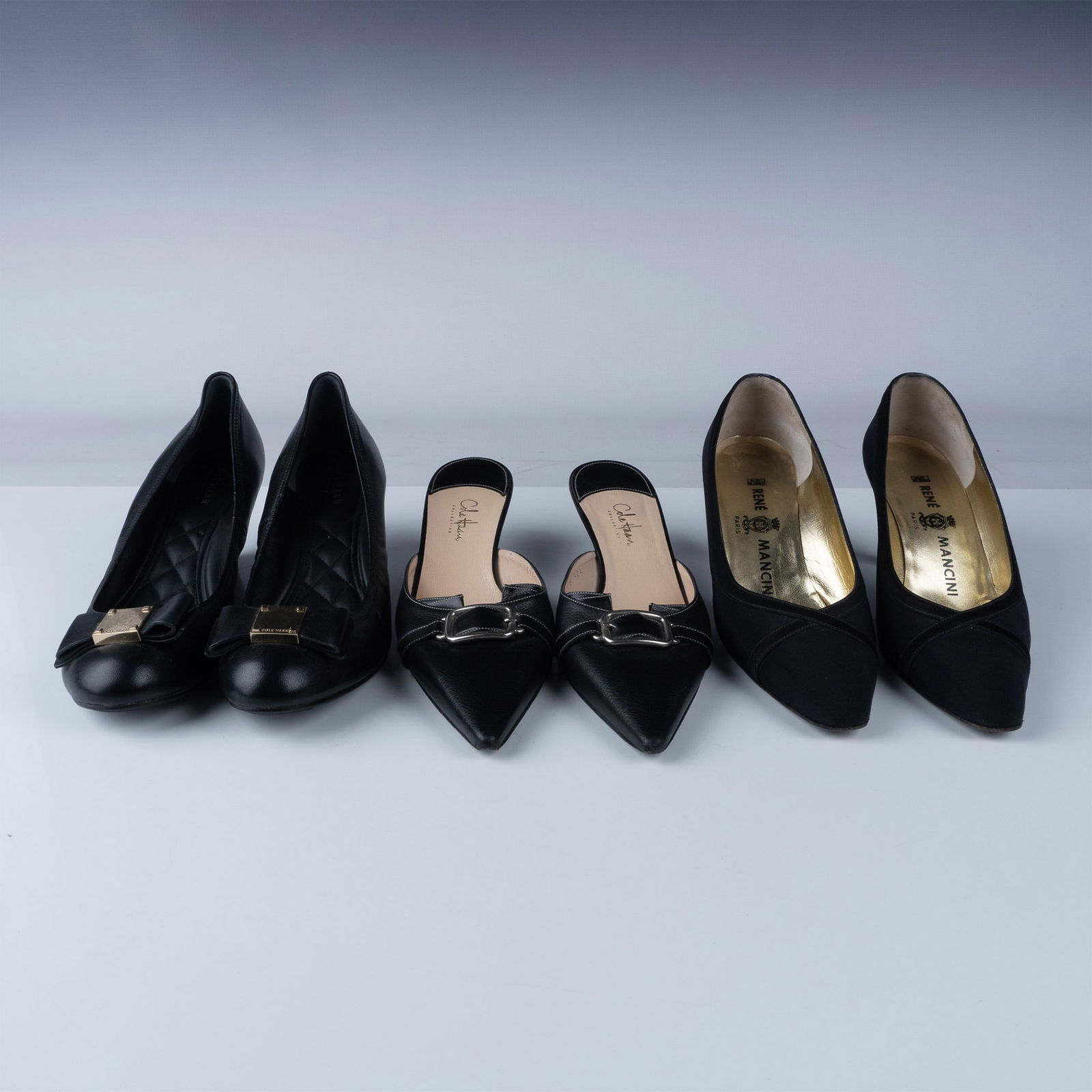 3 Pairs of Cole Haan & Rene Mancini Designer Women's Heels (1 of 10)