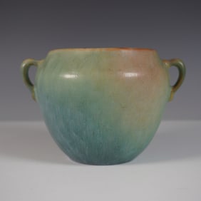 Roseville Pottery Ceramic Earlam Squat Vase