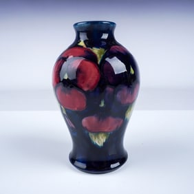 Moorcroft Pottery Pansy Vase