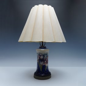 Moorcroft Pottery Table Lamp, Iris
