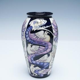 Moorcroft Pottery Vase, William De Morgan Enchantment, Signed Emma Bossons