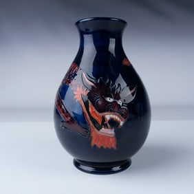 Moorcroft Pottery Dragon Vase