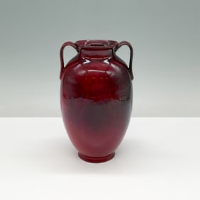 Royal Doulton Flambe Twin-Handled Vase