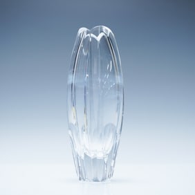 Stephens Crystal Fluted Crystal Vase