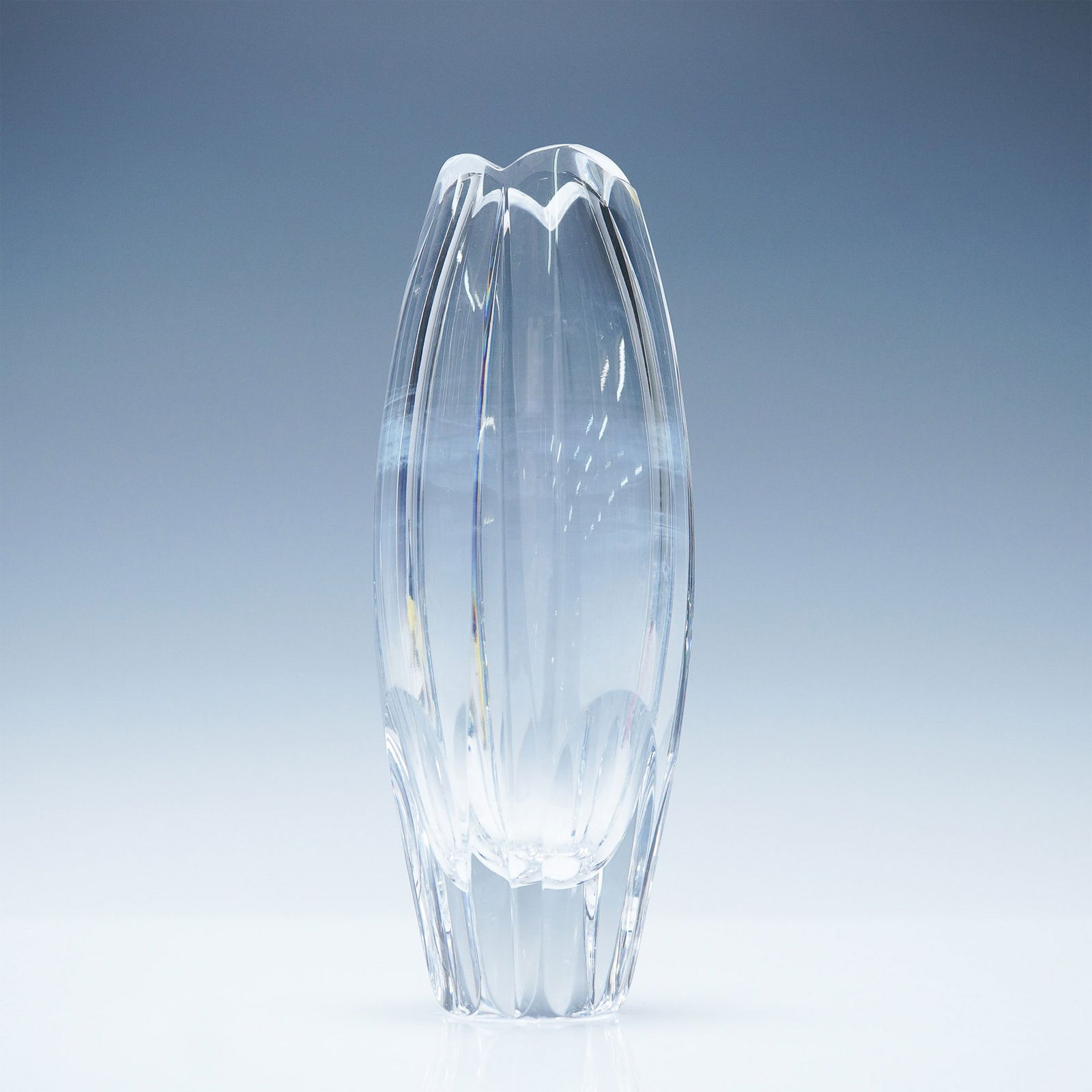 Stephens Crystal Fluted Crystal Vase (1 of 3)