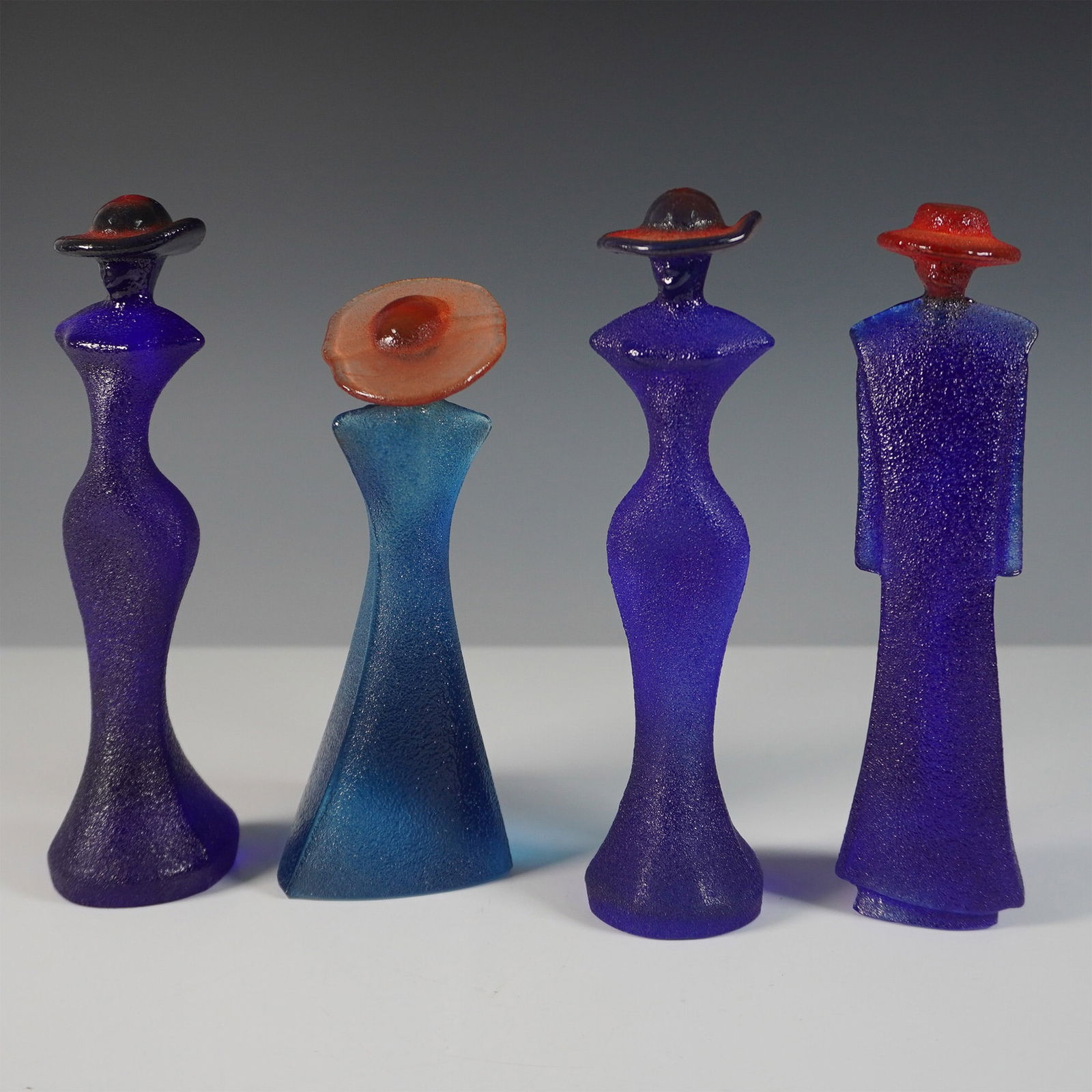 4pc Kosta Boda Kjell Engman Art Glass Figurines (1 of 9)