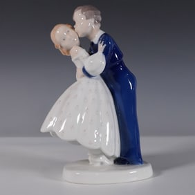 Bing and Grondahl Porcelain Figurine, First Kiss