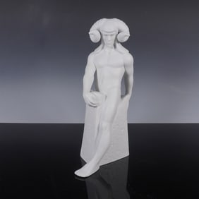 Royal Copenhagen Aries Zodiac Figurine by Pia Langelund