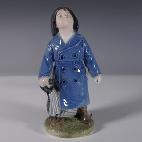 Royal Copenhagen Porcelain Figurine, Girl with Umbrella 3556
