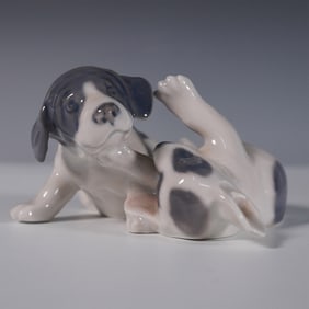Royal Copenhagen Porcelain Figurine, Playful Puppies