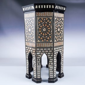 Octagonal Moroccan Style Wooden Table