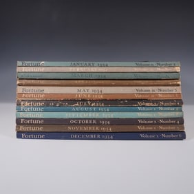 12pc Vintage Fortune Magazine Lot 1934