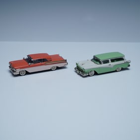 2pc Minimarque 43 Model Car Lot, 1957 Ford & Mercury 1:43 Scale