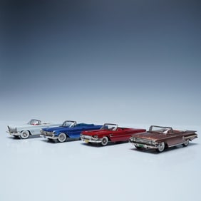 4pc Brooklin Collection 1:43 Scale Diecast Model Cars with Boxes