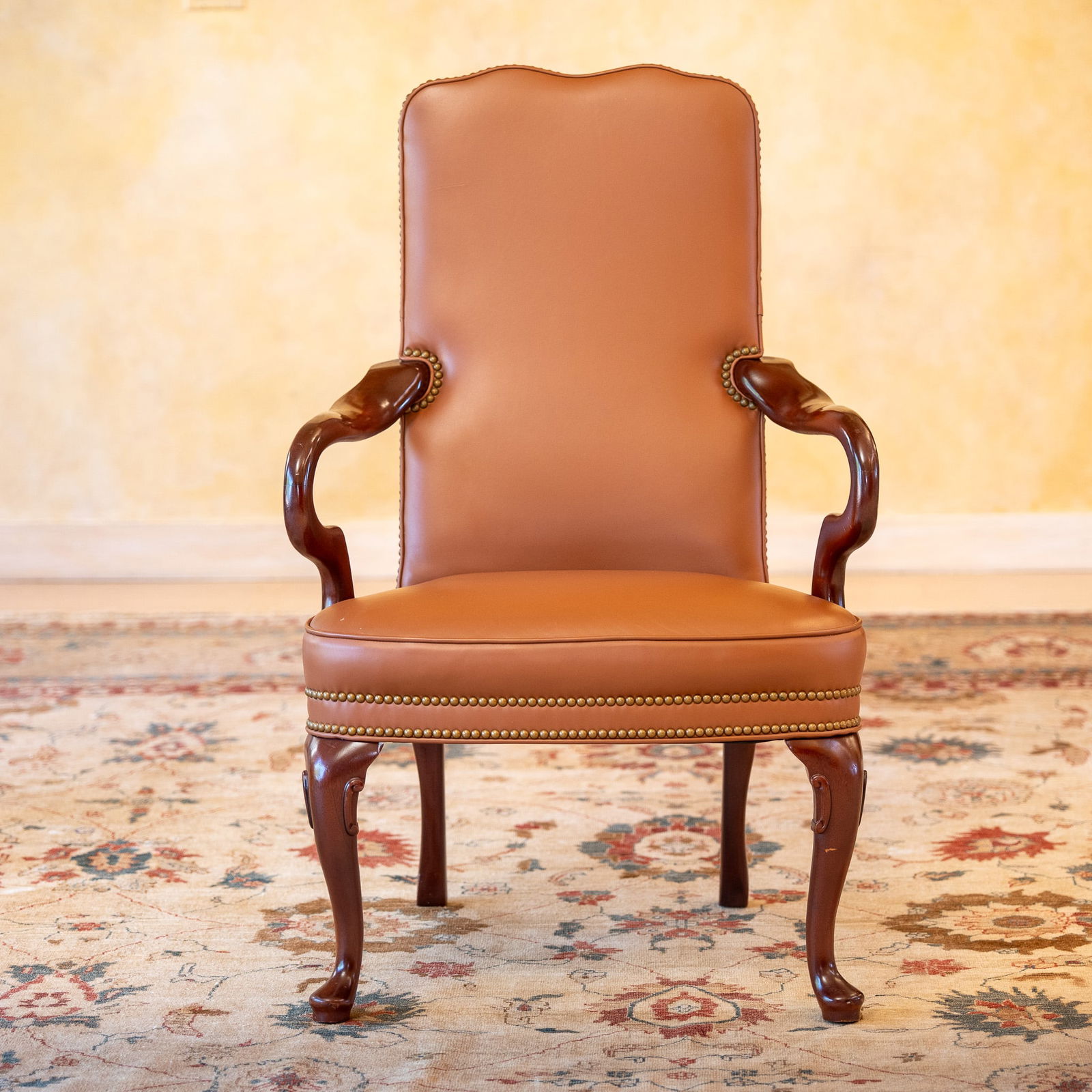 Hancock & Moore Leather Armchair, Nailhead Trim (1 of 10)