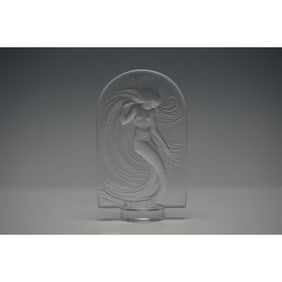 Lalique Crystal Figurine, Naiade Relief Panel