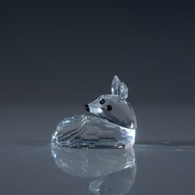 Swarovski Crystal Figurine, Roe Deer Fawn