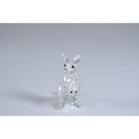 Swarovski Crystal Figurine, Kangaroo with Baby Joey