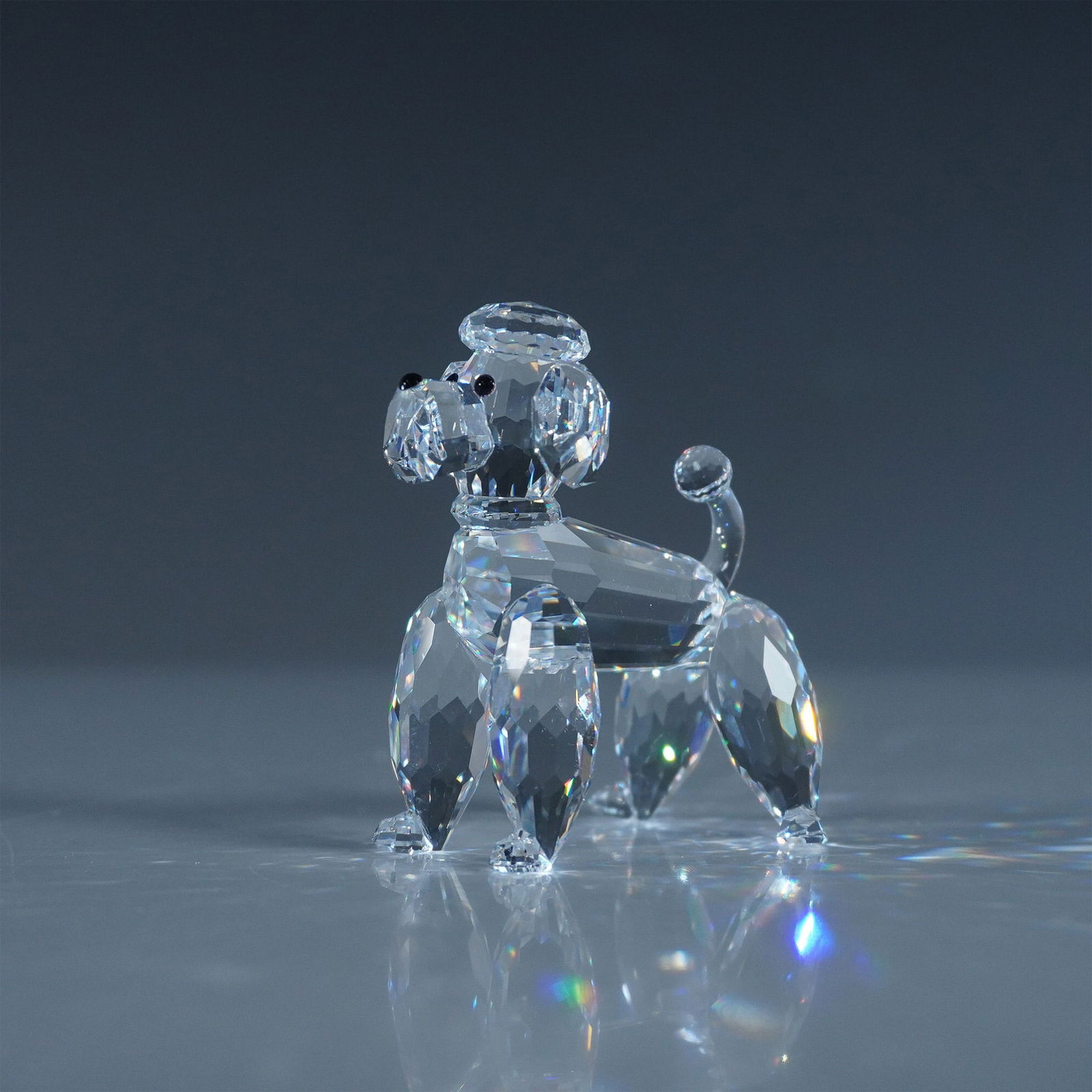 Swarovski Silver Crystal Figurine, Poodle (1 of 4)