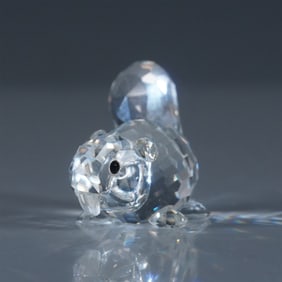 Swarovski Silver Crystal Baby Beaver Figurine