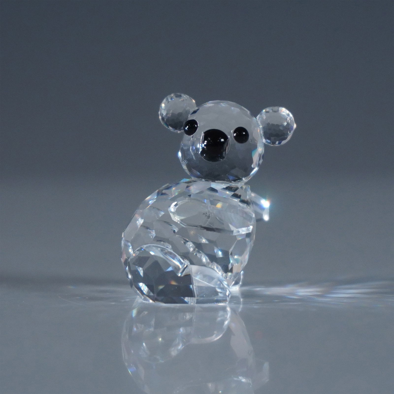 Swarovski Silver Crystal Miniature Koala Figurine with Box (1 of 4)