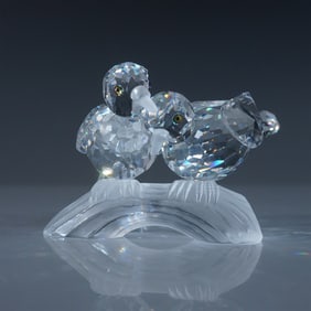 Swarovski Crystal Figurine, Turtledoves Amour