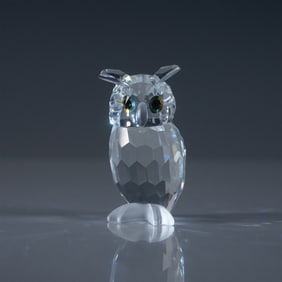 Swarovski Silver Crystal Night Owl Figurine