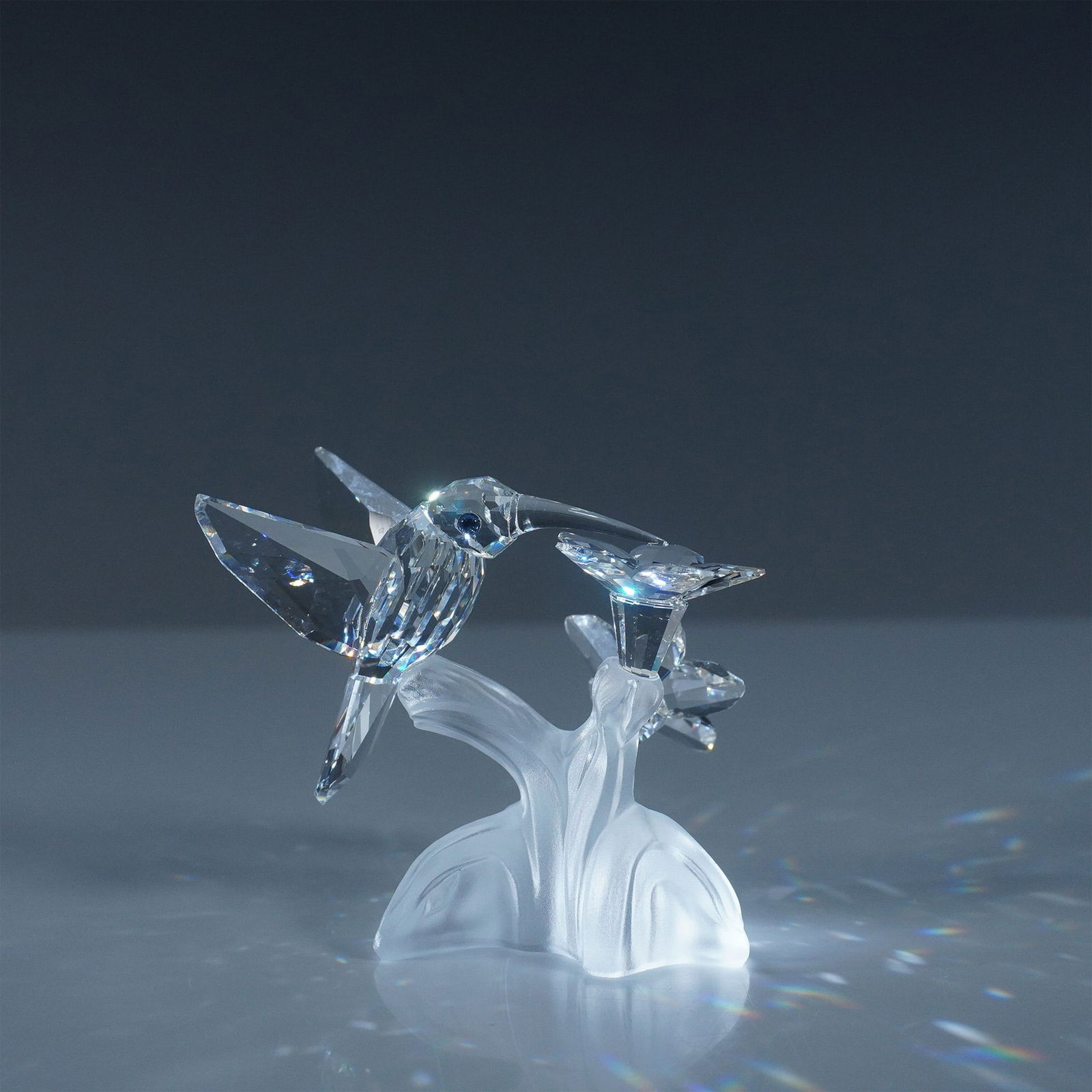 Swarovski Crystal Figurine, Hummingbird on Flower (1 of 4)