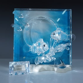 Swarovski Crystal Figurine, Wonders of the Sea Harmony with Plaque