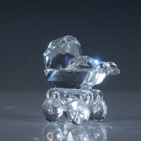 Swarovski Baby Carriage Crystal Figurine