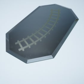 Swarovski Train Track Motif Mirror Base