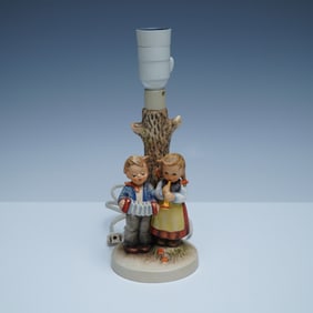 Goebel Hummel Porcelain Table Lamp, Birthday Serenade