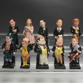10pc Royal Doulton Character Figurines, Dickens Series