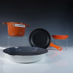 4pc Le Creuset Cast Iron Cookware Set