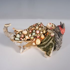 Harmony Kingdom Clair de Lune Figurine, Colette and Cat