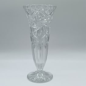 Vintage Cut Glass Vase