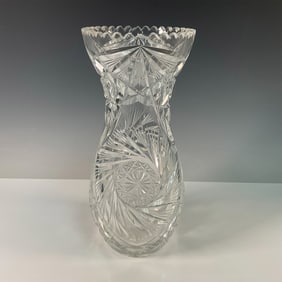 Vintage Glass Patterned Vase