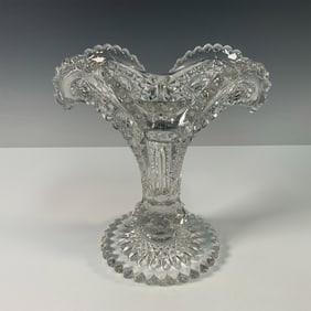 Vintage Glass Patterned Vase