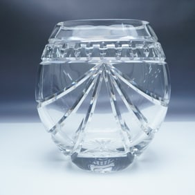 Waterford Crystal Overture Rose Oval Vase