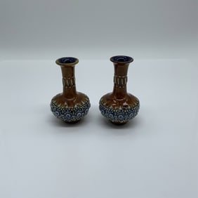 Pair of Royal Doulton Small Vases
