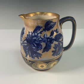 Royal Doulton Blue and Gilt Daisy Jug