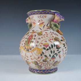Winward Ceramic Vase with Floral Motif